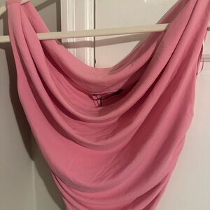 Elegant Pink Draped top